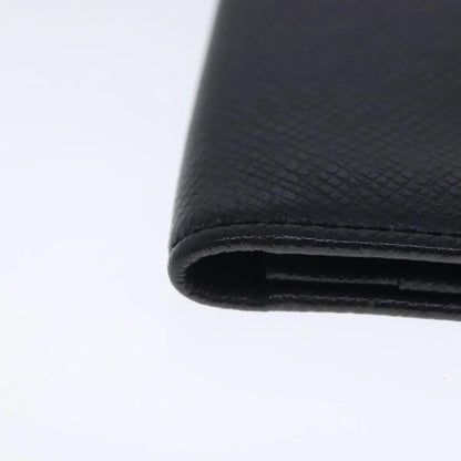 Louis Vuitton Porte Cartes Taiga Leather, Gray, Leather, Wallet
