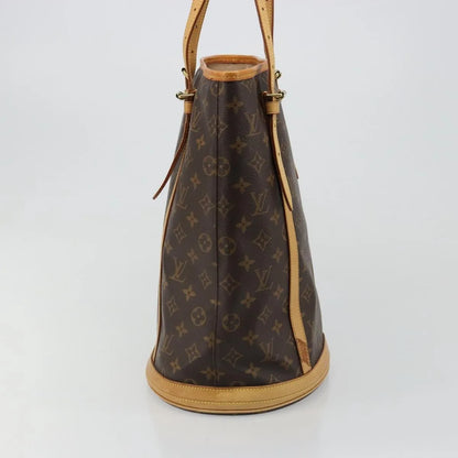 Louis Vuitton Bucket Monogram Canvas, Brown, Canvas, Tote Bag