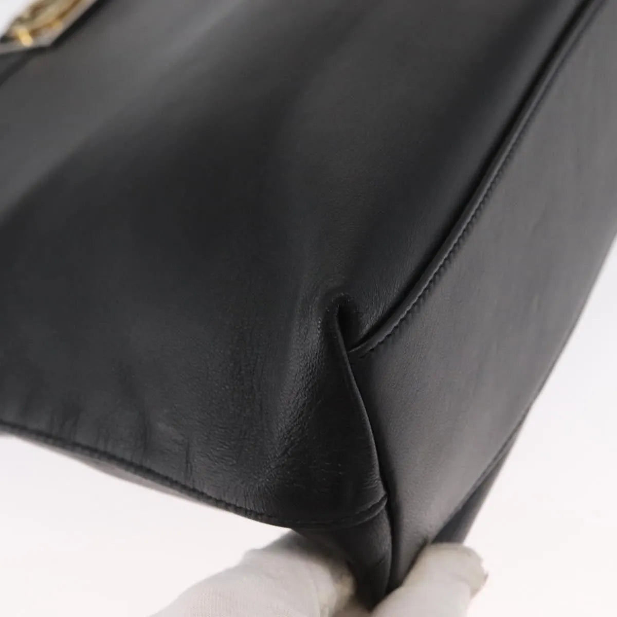 Gucci Linea Matisse Interlocking G Top Handle Tote Leather, Black, Leather, Shoulder Bag