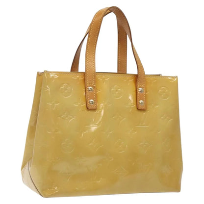 Louis Vuitton Reade Monogram Vernis, Beige, Patent Leather, Handbag
