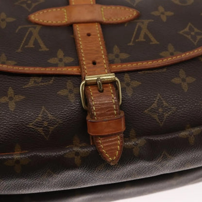 Louis Vuitton Saumur Monogram Canvas, Brown, Canvas, Shoulder Bag