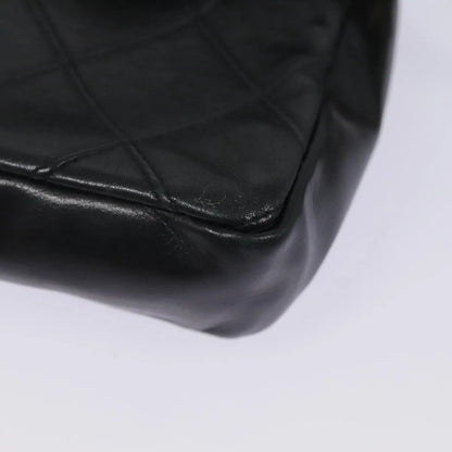 Chanel Vintage CC Flap Waist Quilted Leather, Black, Leather, Clutch
