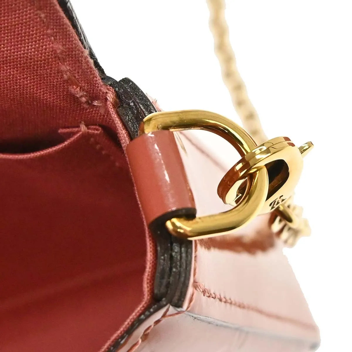 Louis Vuitton Felicie Pochette Limited Edition Valentine Dog Monogram Vernis, Pink, Patent Leather, Handbag