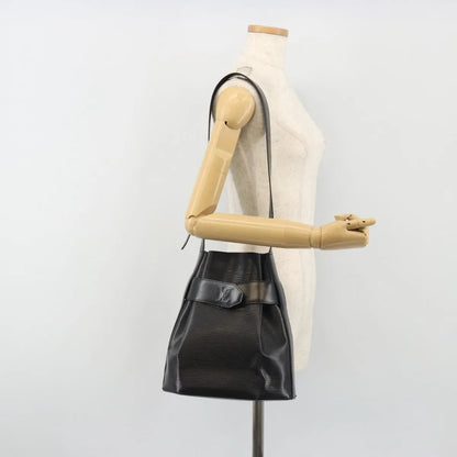 Louis Vuitton Vintage Sac d'Epaule Handbag Epi, Black, Leather, Shoulder Bag