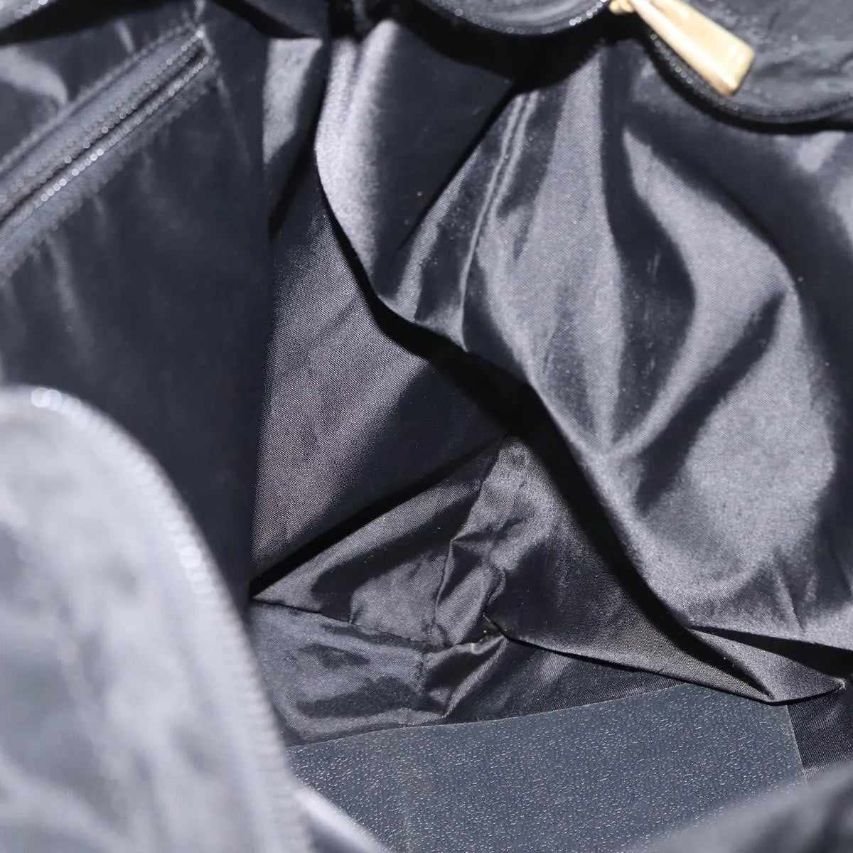 Celine Circle logo Nylon, Black, Nylon, Tote Bag