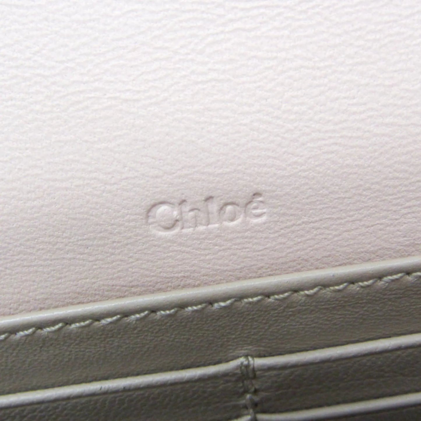 Chloe Bow Detail Wallet on Chain Leather, Pink, Leather, Clutch