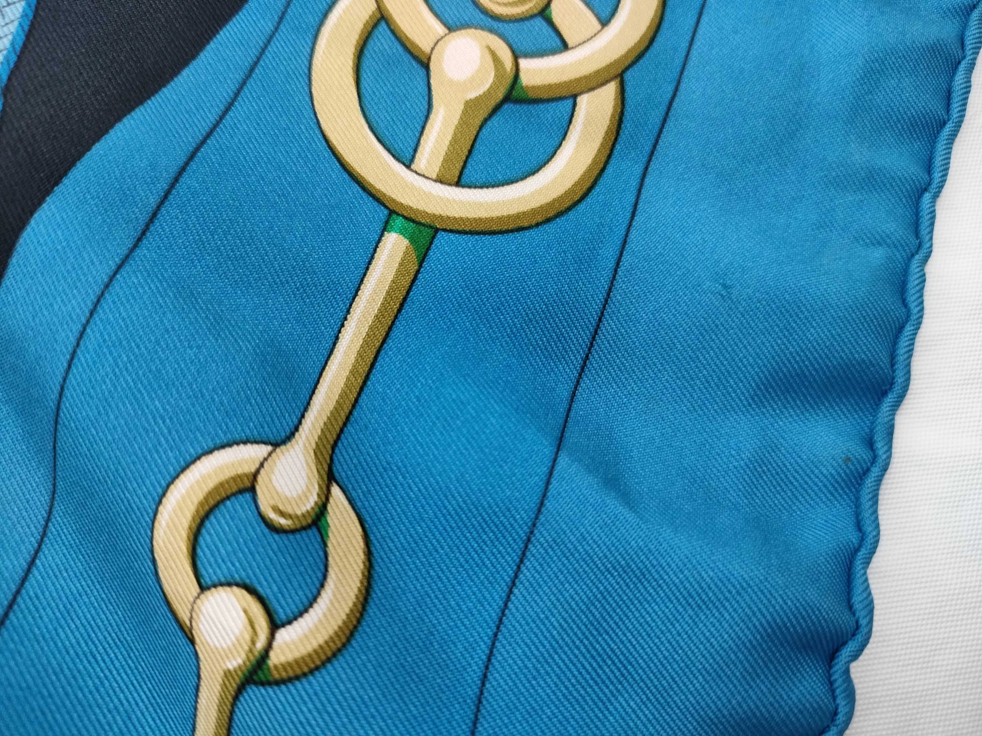 Hermes Carré 90 Silk multicolor, Blue, Cotton, Scarf