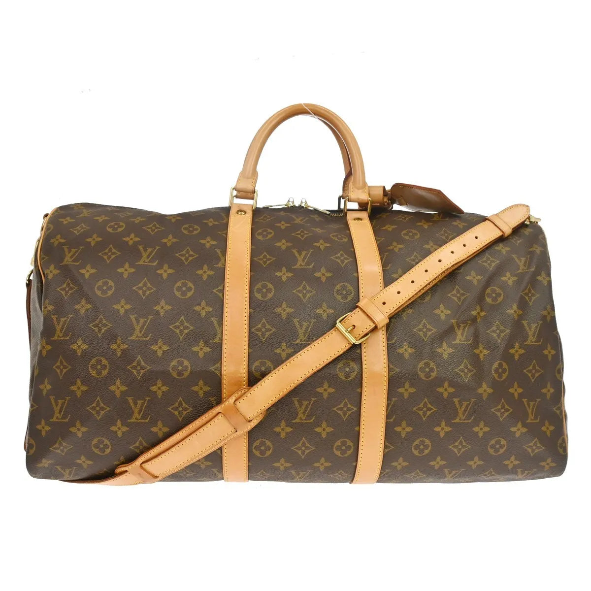 Louis Vuitton Keepall Monogram, Brown, Canvas, Travel Bag