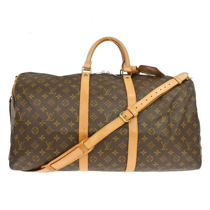 Louis Vuitton Keepall Monogram, Brown, Canvas, Travel Bag