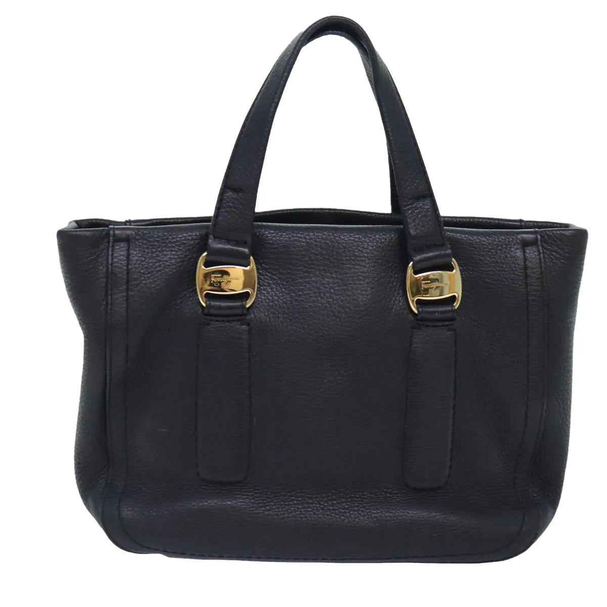 Salvatore Ferragamo Vala Leather, Black, Leather, Handbag