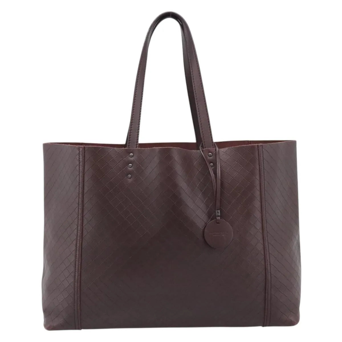 Bottega Veneta Intrecciomirage Tote Leather, Brown, Leather, Tote Bag