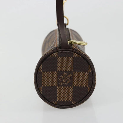 Louis Vuitton Papillon Pochette Damier, Brown, Canvas, Clutch