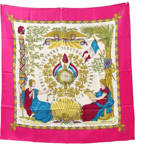 Hermes Carré 90 Silk multicolor, Multicolour, Silk, Scarf