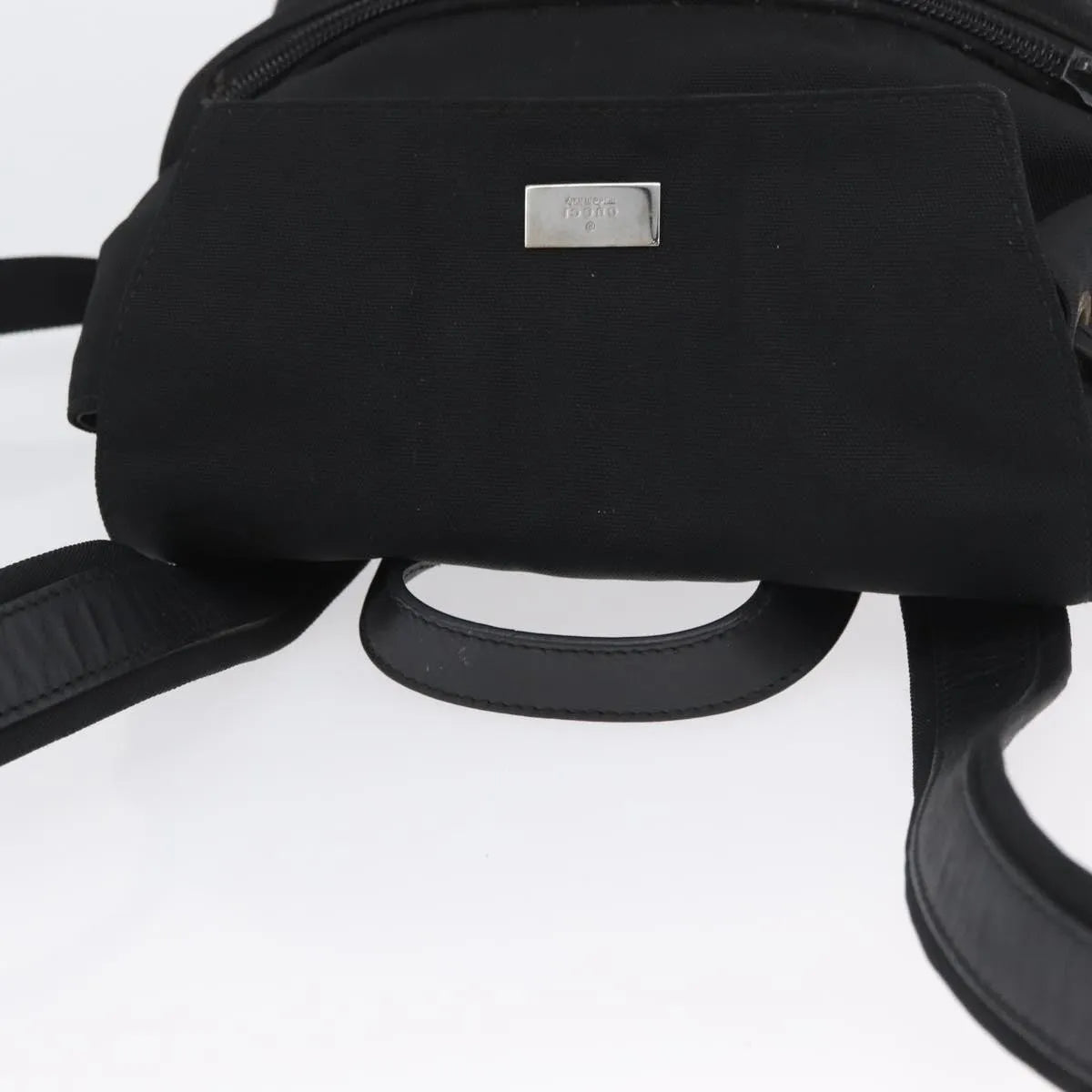 Gucci Vintage Flap Nylon, Black, Nylon, Backpack