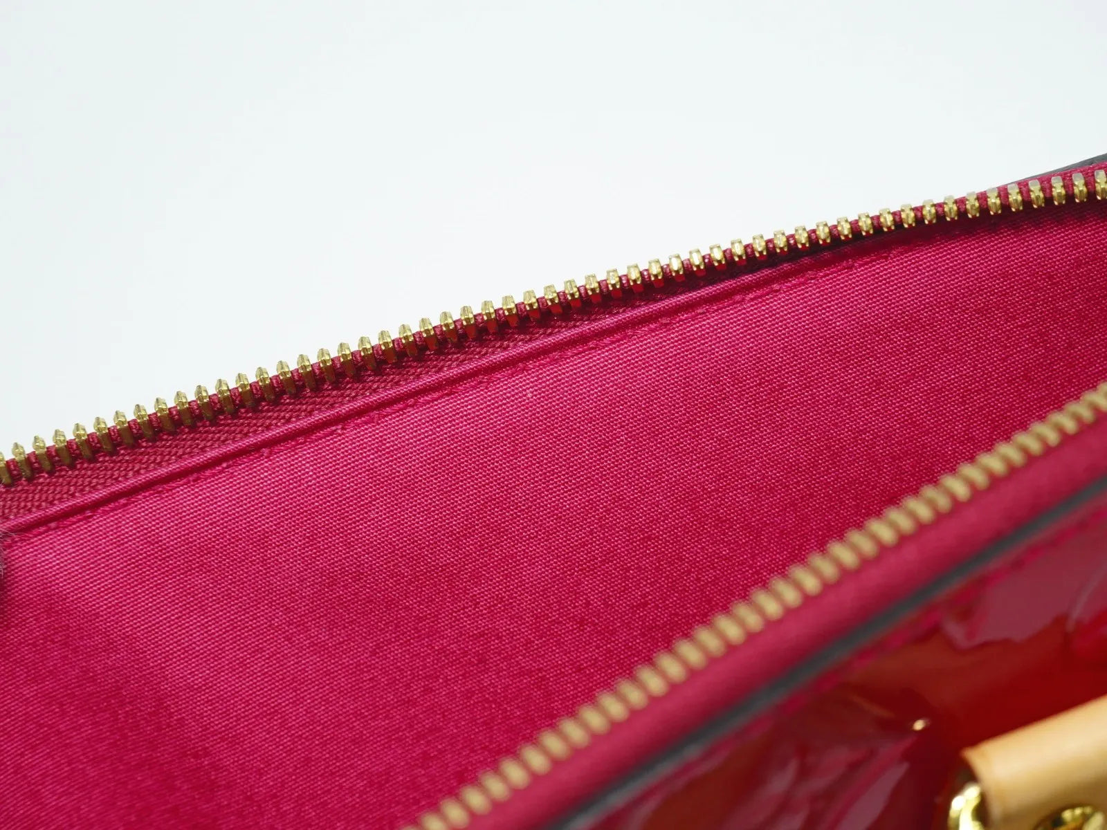 Louis Vuitton Montebello Monogram Vernis, Pink, Patent Leather, Handbag
