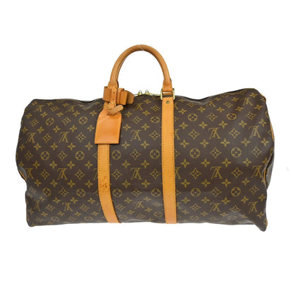 Louis Vuitton Keepall Monogram Canvas, Brown, Canvas, Travel Bag
