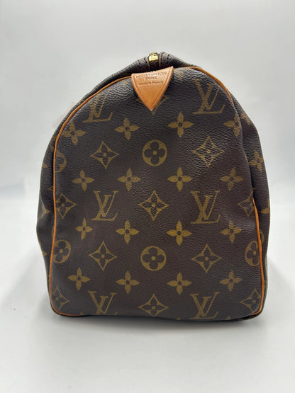 Louis Vuitton Speedy Monogram Canvas, Brown, Canvas, Handbag