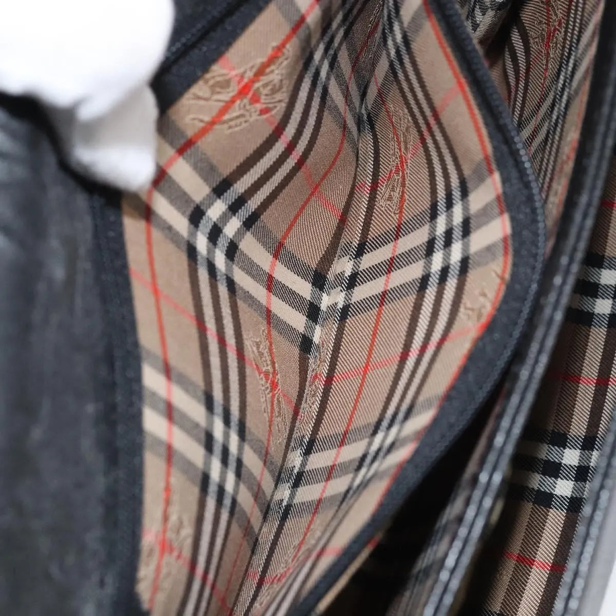 Burberry Vintage Leather, Black, Leather, Shoulder Bag