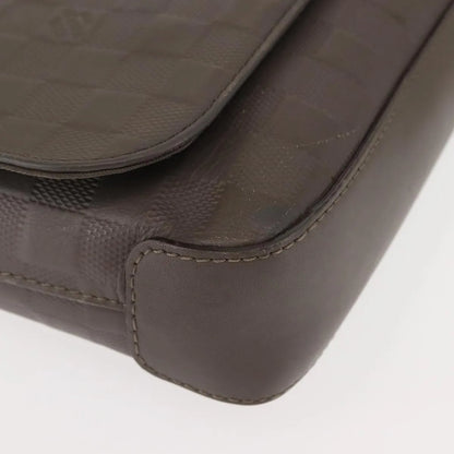 Louis Vuitton District Messenger Damier Infini Leather, Gray, Leather, Shoulder Bag