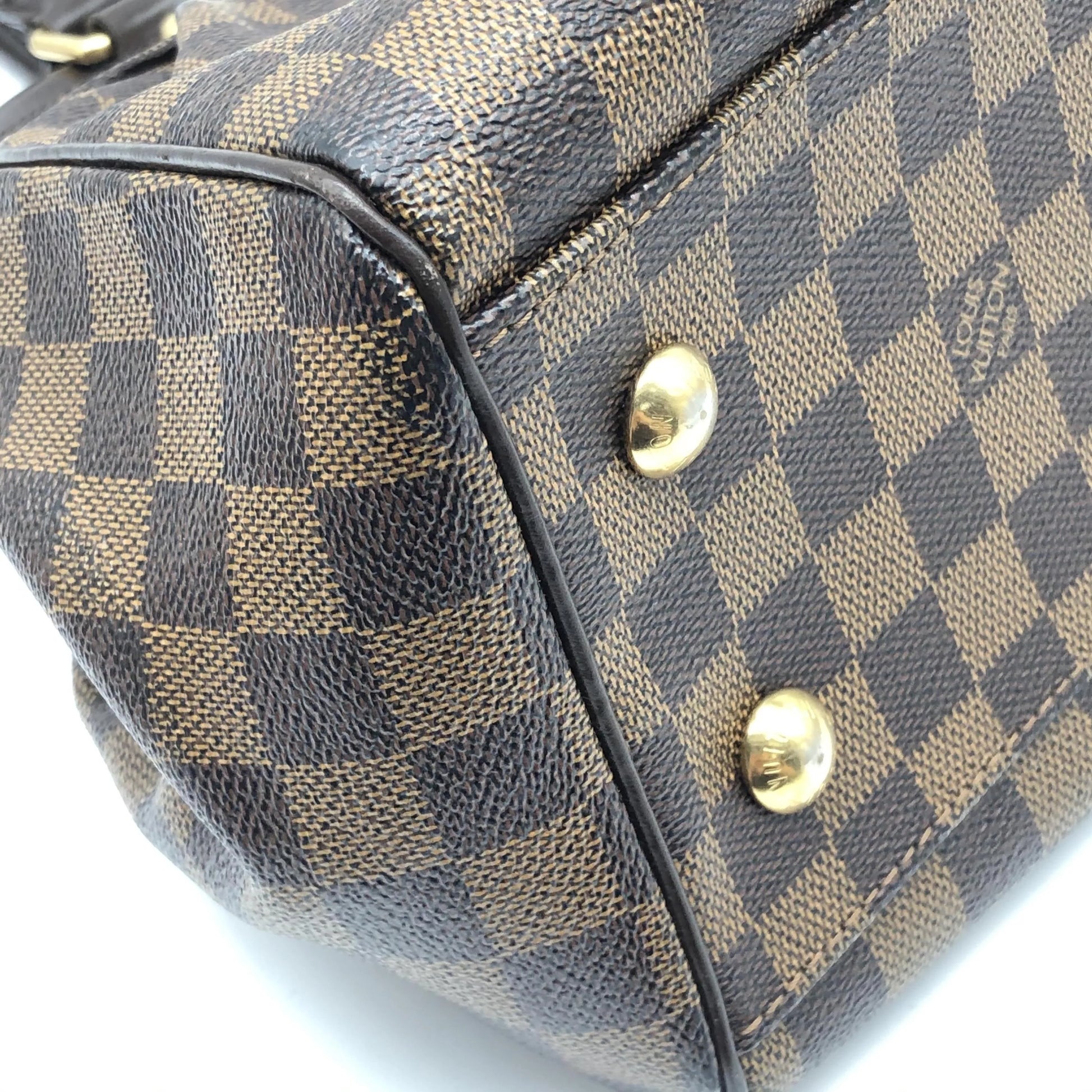Louis Vuitton Trevi Damier Ebene, Brown, Canvas, Handbag