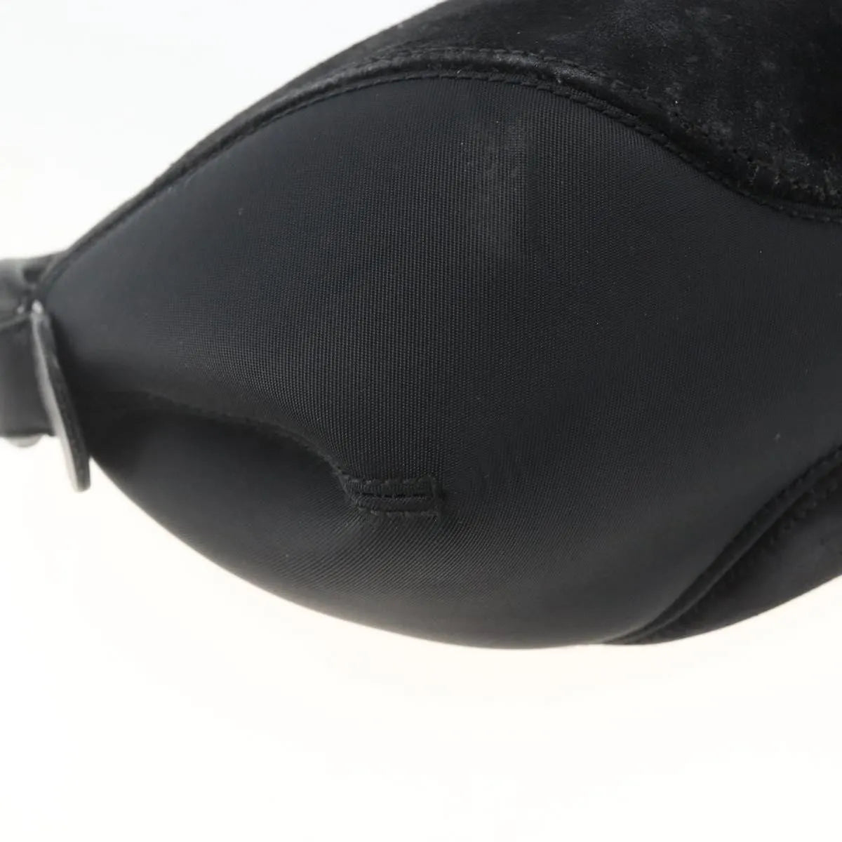 Salvatore Ferragamo Gancini Suede, Black, Suede, Shoulder Bag