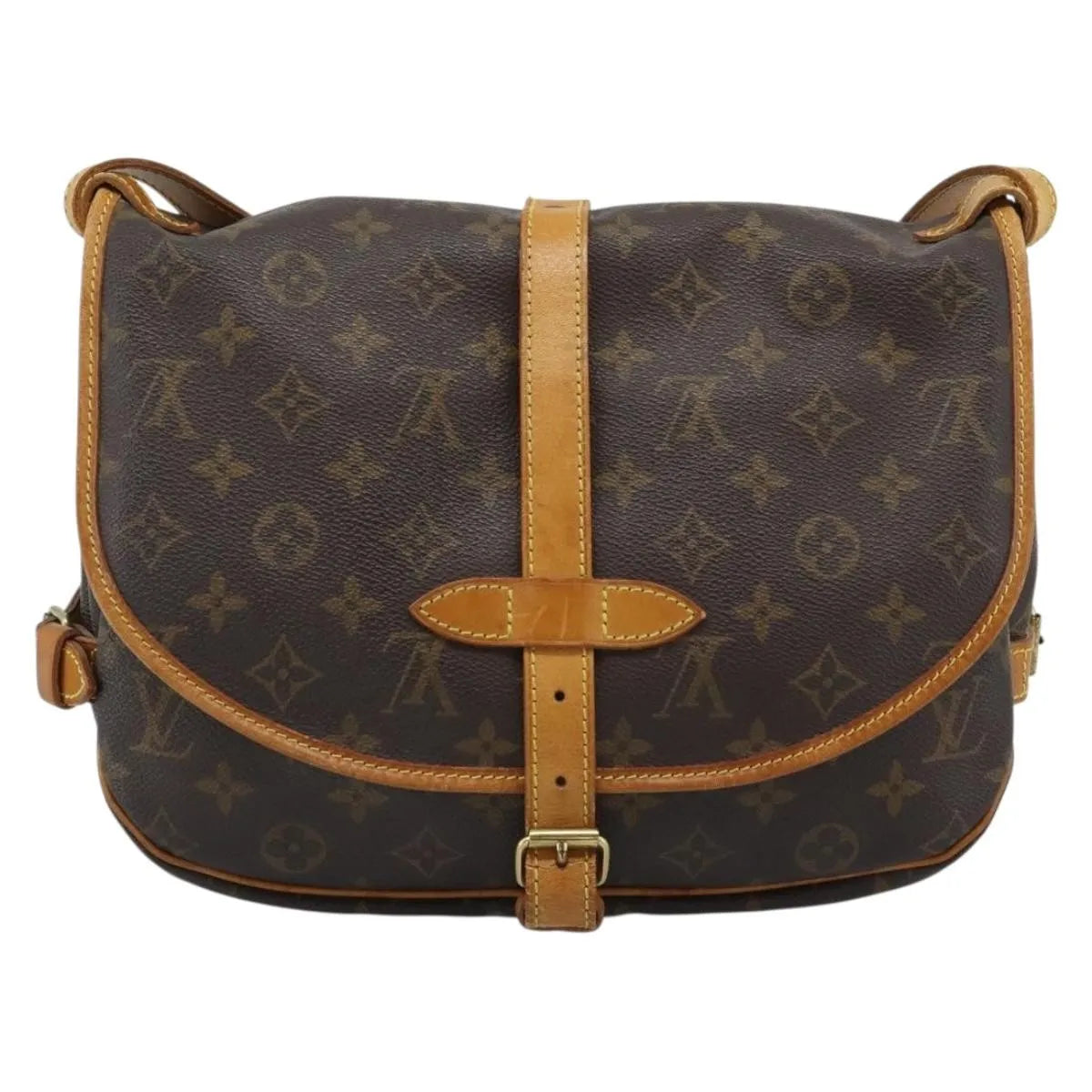 Louis Vuitton Saumur Monogram Canvas, Brown, Canvas, Shoulder Bag