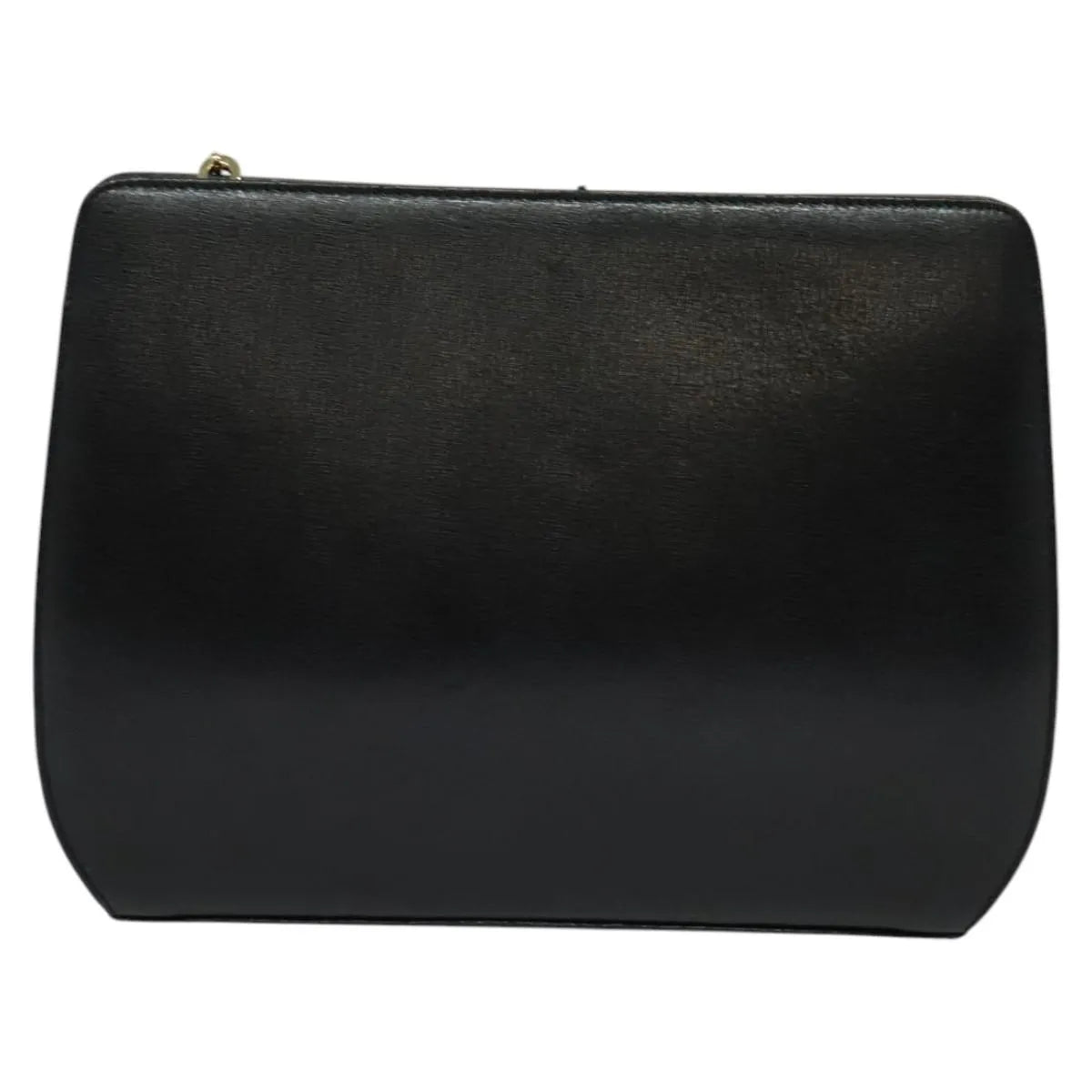 Salvatore Ferragamo Shoulder Leather, Black, Leather, Shoulder Bag