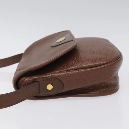 Christian Dior Vintage CD Flap Leather, Brown, Leather, Shoulder Bag