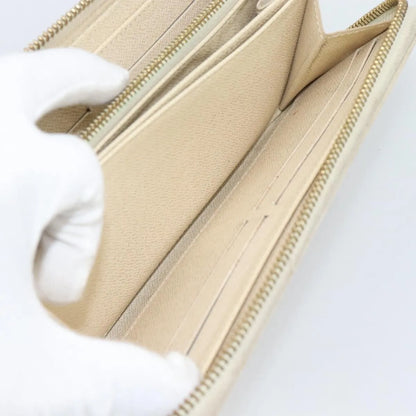 Louis Vuitton Zippy Organizer Damier Ebene, Beige, Canvas, Wallet