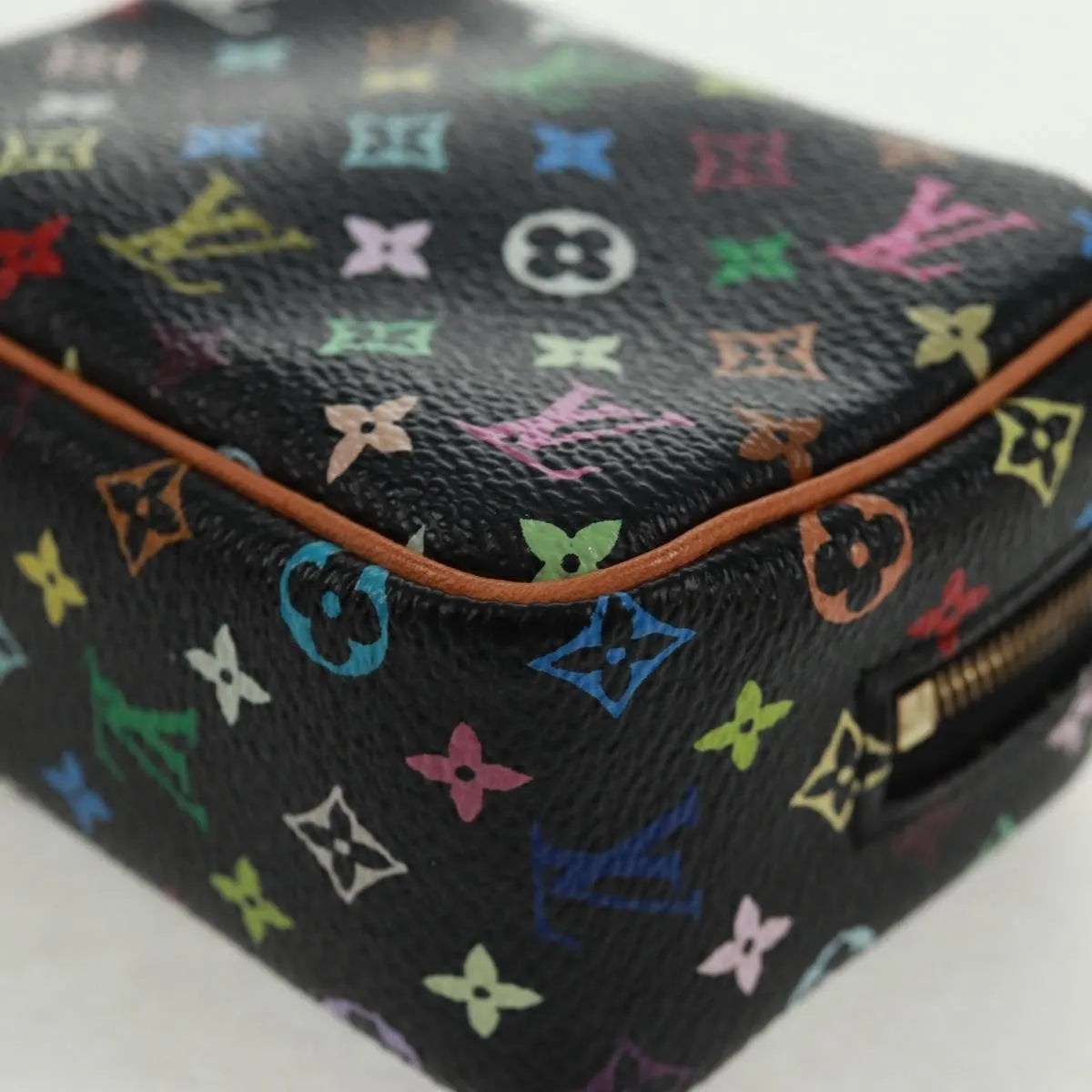 Louis Vuitton Wapity Trousse Monogram Multicolor, Black, Canvas, Clutch
