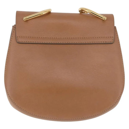 Chloe Drew Shoulder Leather, Beige, Suede, Handbag