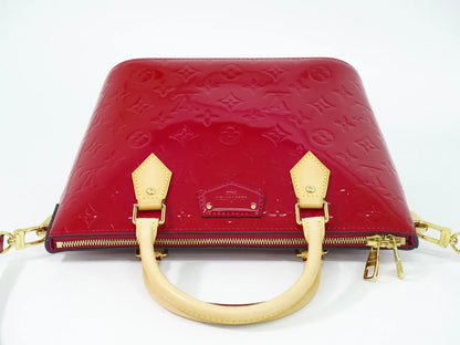 Louis Vuitton Montebello Monogram Vernis, Pink, Patent Leather, Handbag