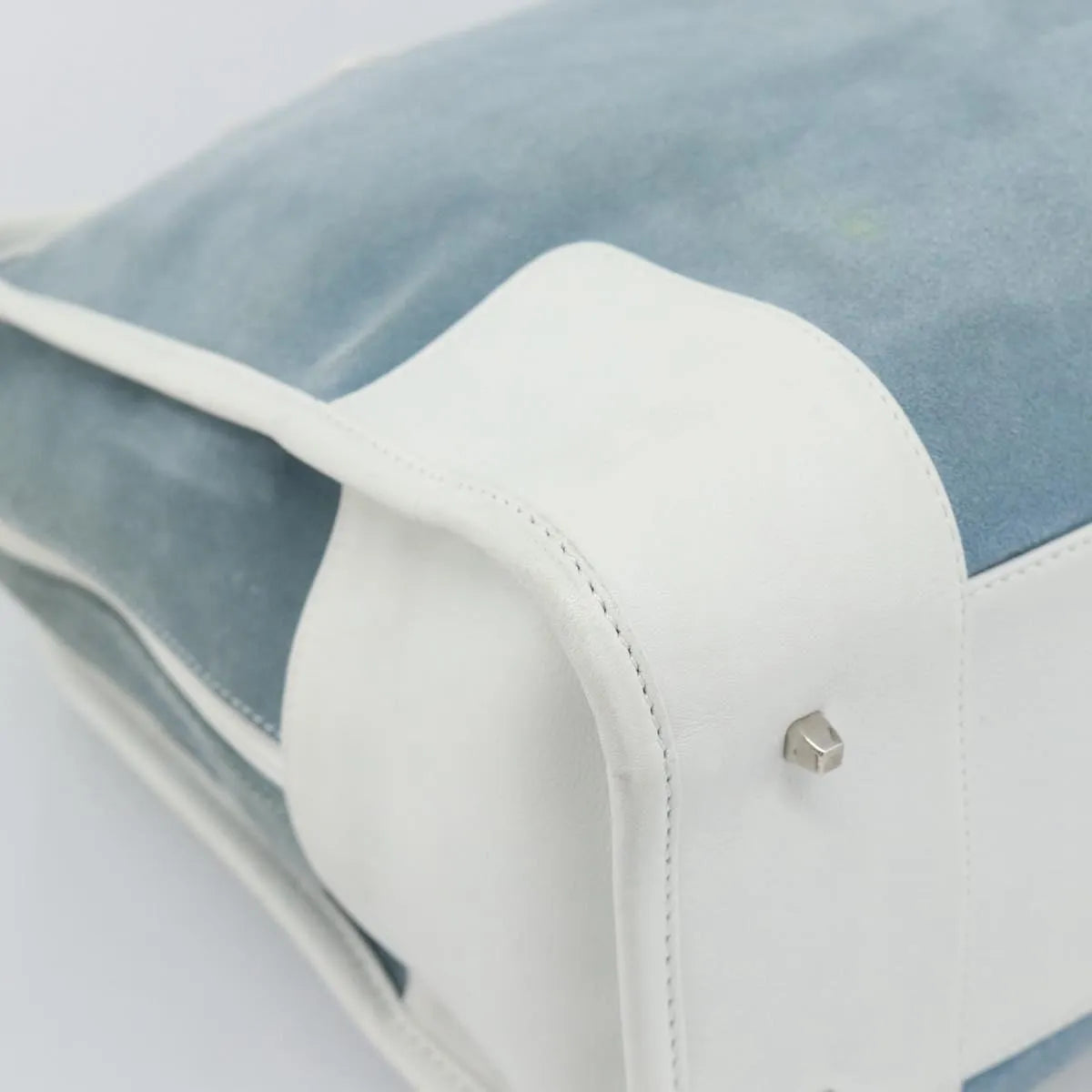 Loewe Amazona Suede, Blue, Suede, Handbag