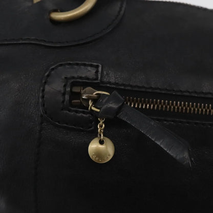Celine vintage Leather, Black, Leather, Handbag