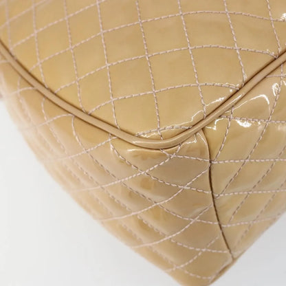 Salvatore Ferragamo Vala Patent leather, Beige, Patent Leather, Handbag