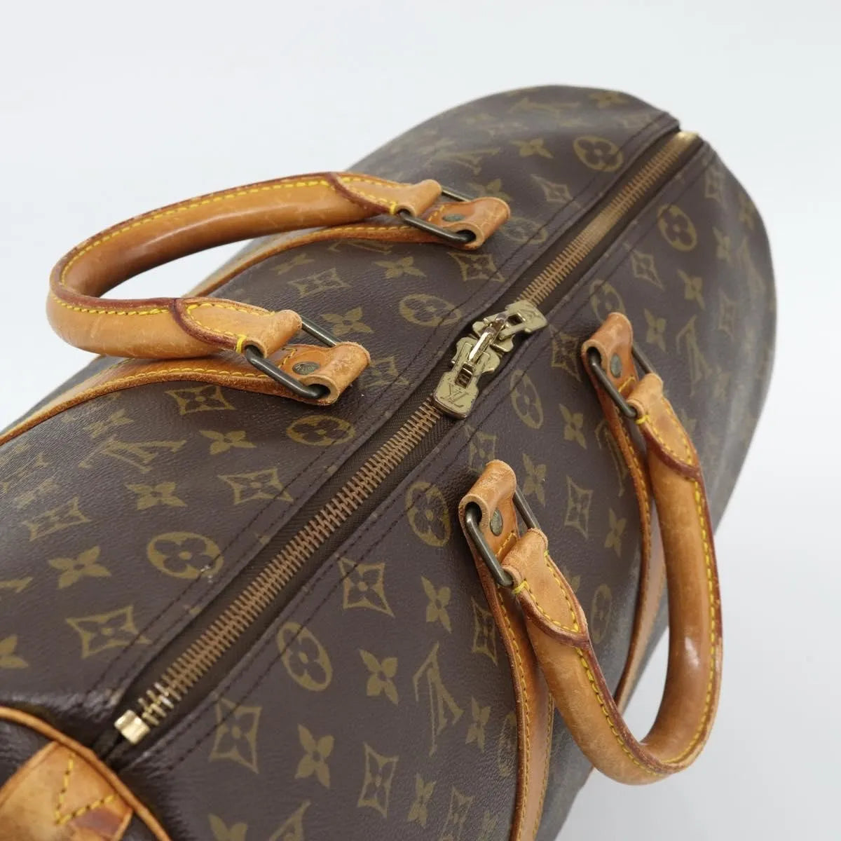 Louis Vuitton Keepall Monogram, Brown, Canvas, Travel Bag