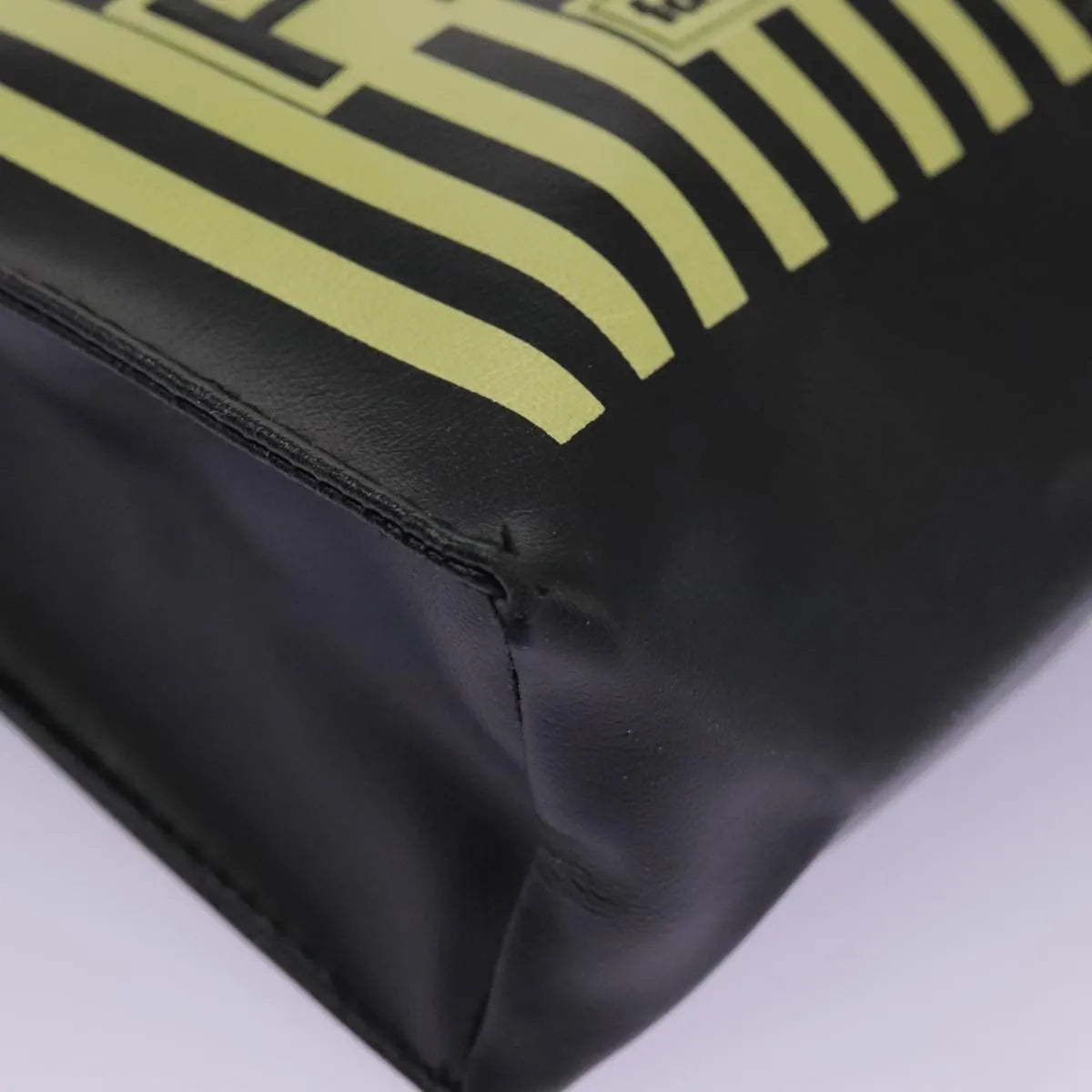 Fendi Fazzuolo Leather, Black, Leather, Tote Bag