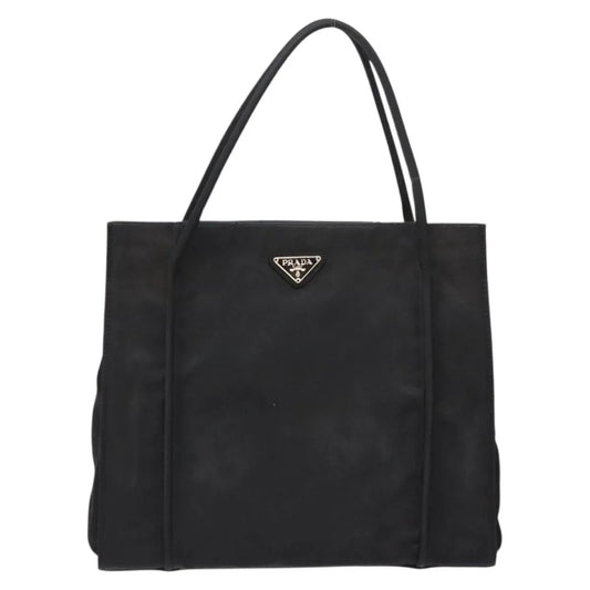 Prada cabas tessuto nylon, Black, Nylon, Handbag