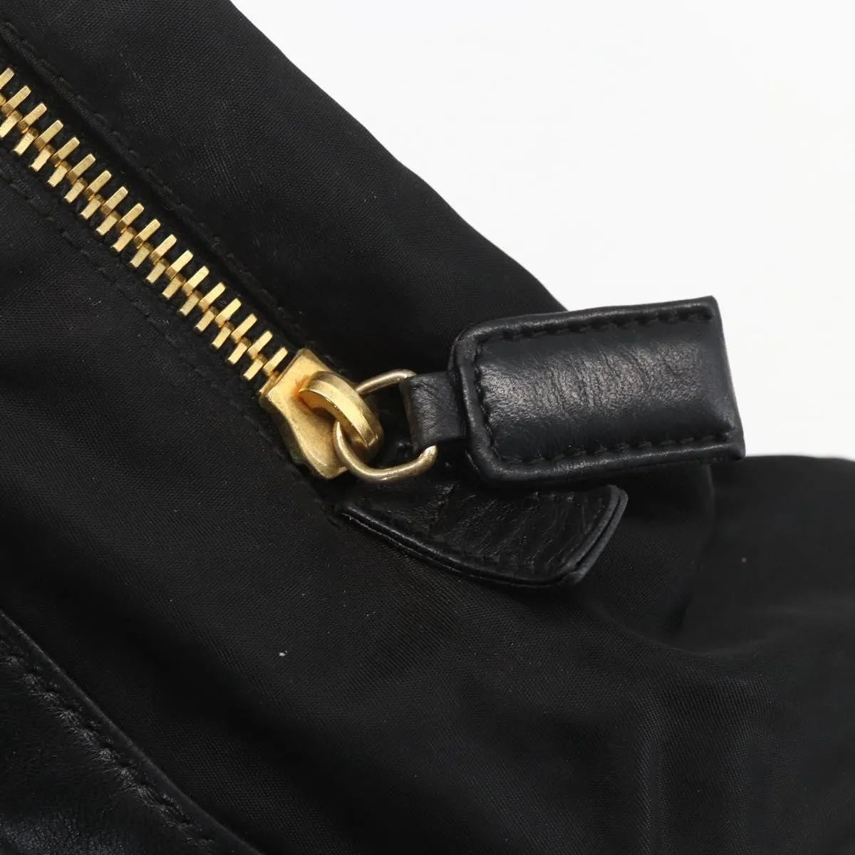 Prada Shoulder Leather, Black, Leather, Shoulder Bag