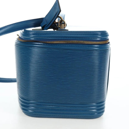 Louis Vuitton Nice Train Case Epi Leather, Blue, Leather, Handbag