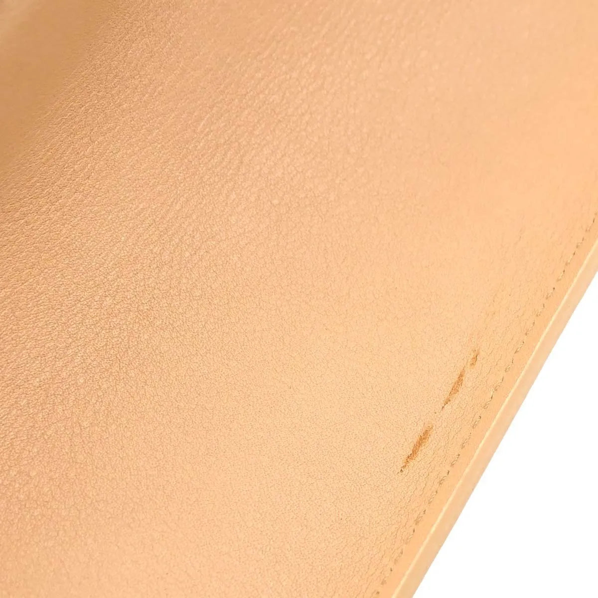 Cartier Cabochon Leather, Beige, Leather, Handbag