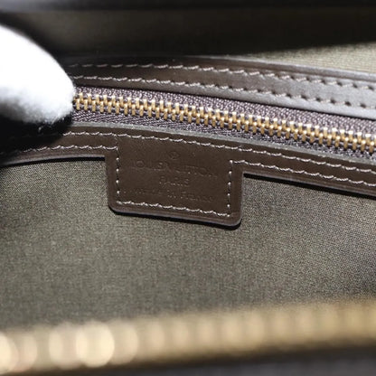 Louis Vuitton Joséphine Mini Lin, Khaki, Canvas, Handbag