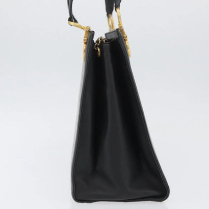 Salvatore Ferragamo Gancini Tote Leather, Black, Leather, Tote Bag