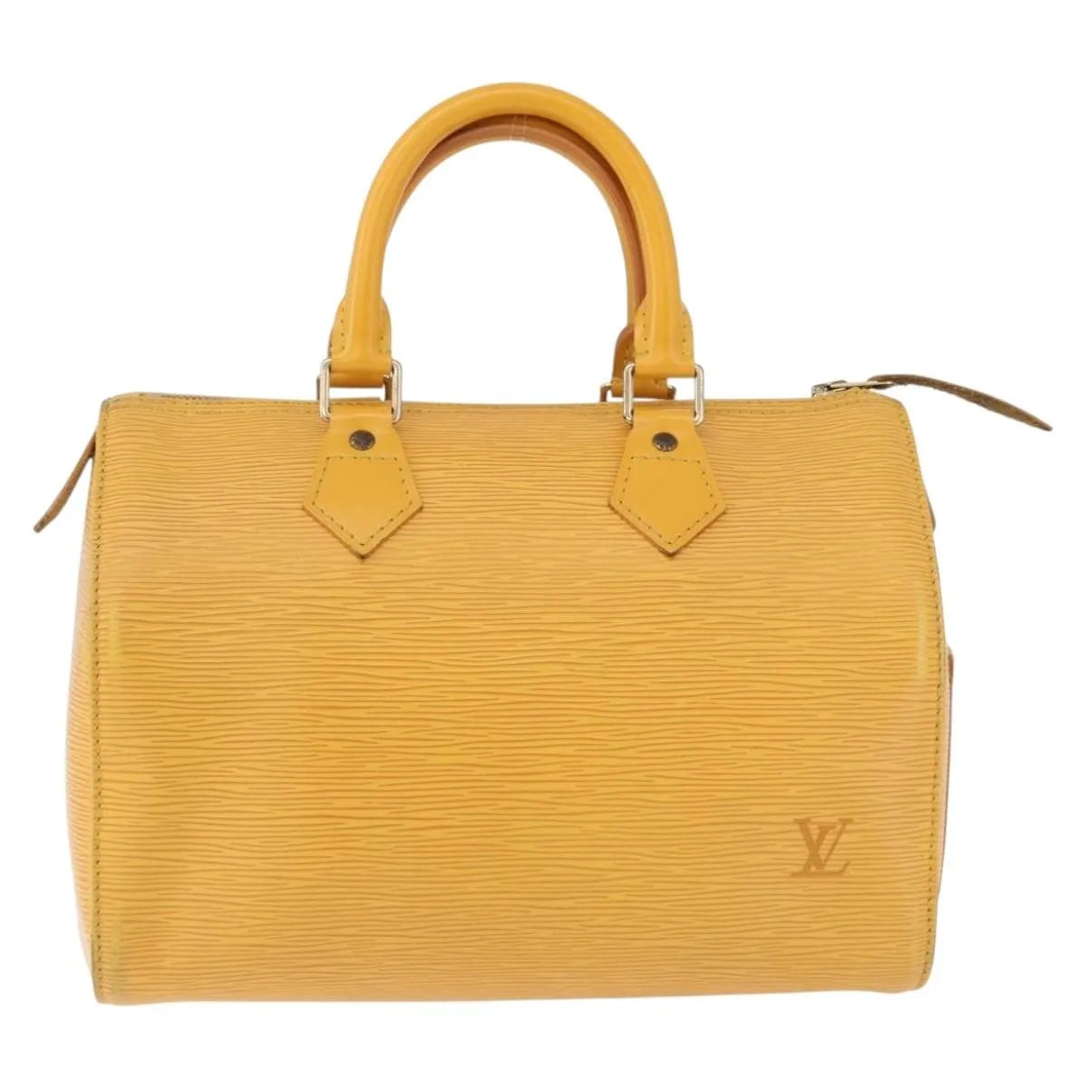 Louis Vuitton Speedy Epi, Yellow, Leather, Handbag