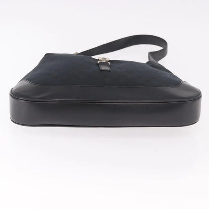 Gucci Vintage Jackie O Hobo Canvas and leather, Black, Canvas, Shoulder Bag