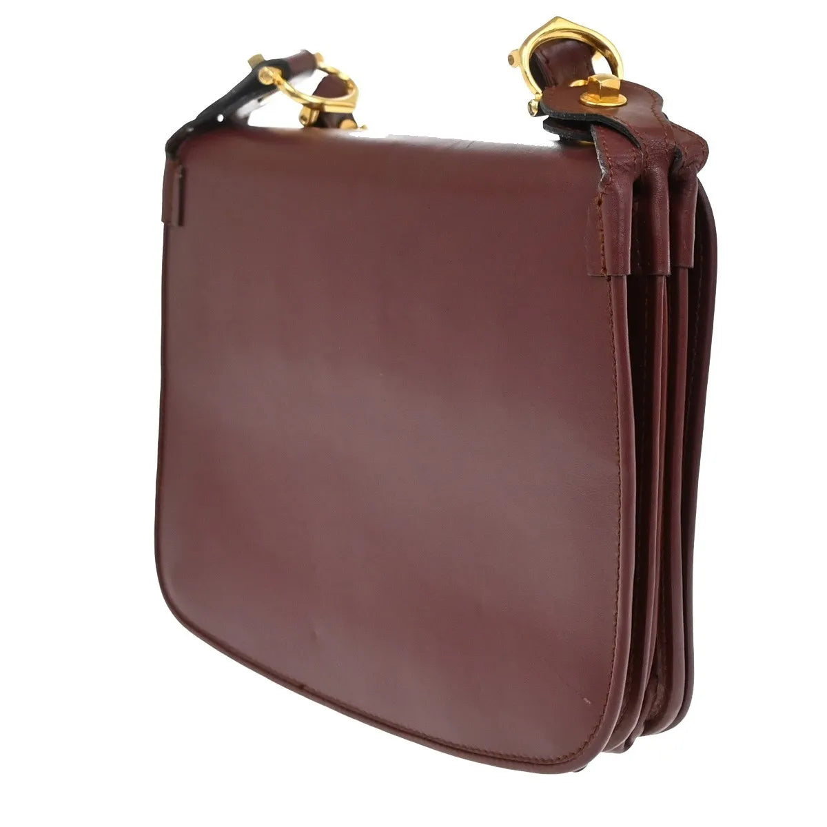 Cartier Must de Cartier Leather, Red, Leather, Shoulder Bag