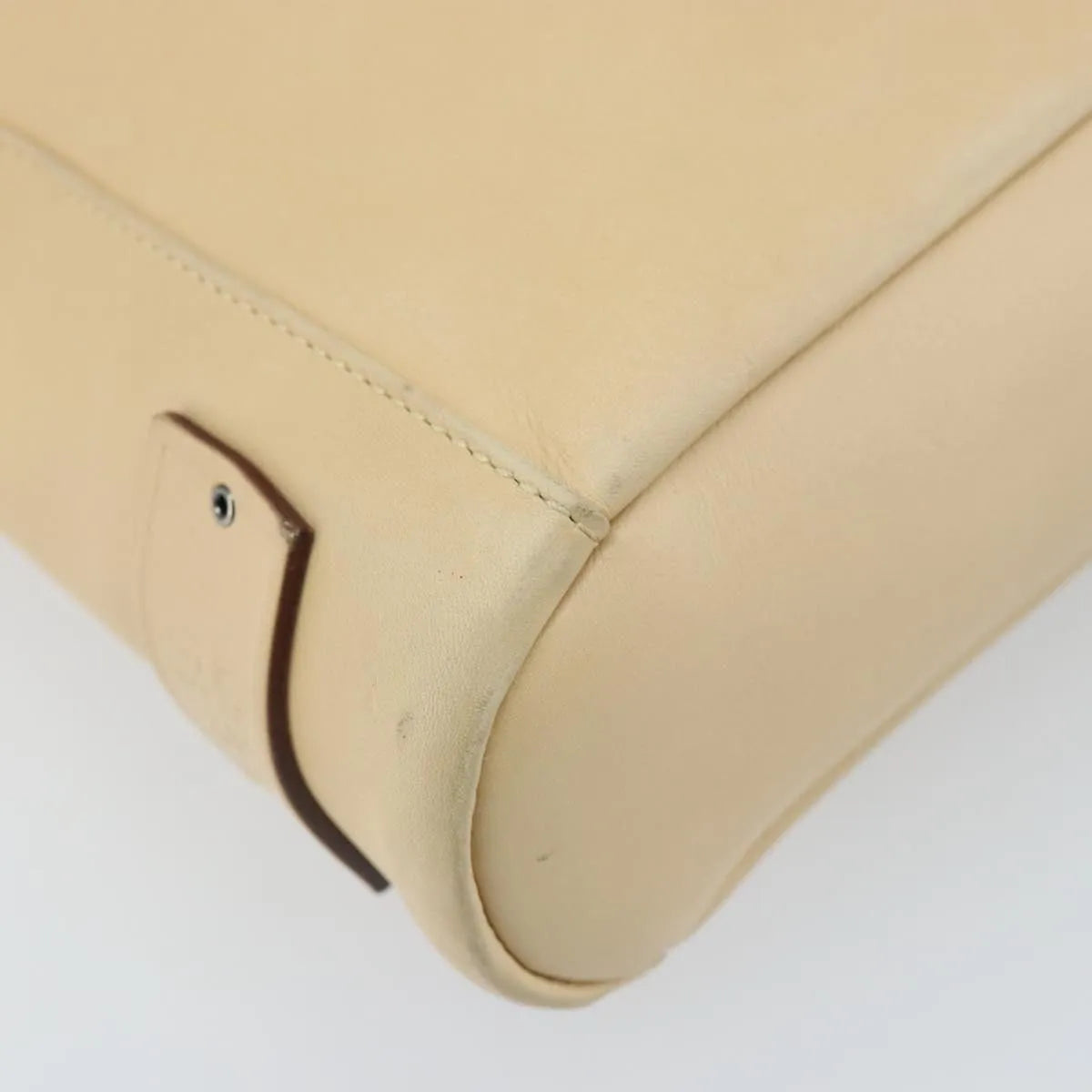 Gucci Vintage Leather, Beige, Leather, Shoulder Bag