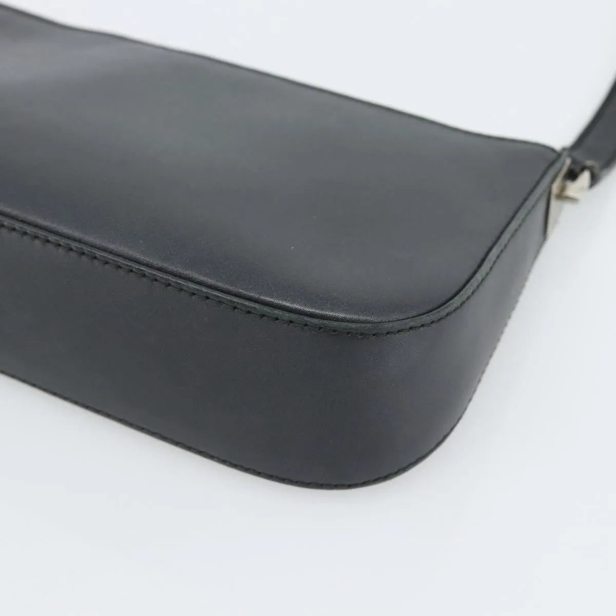 Salvatore Ferragamo Gancini Leather, Black, Leather, Shoulder Bag