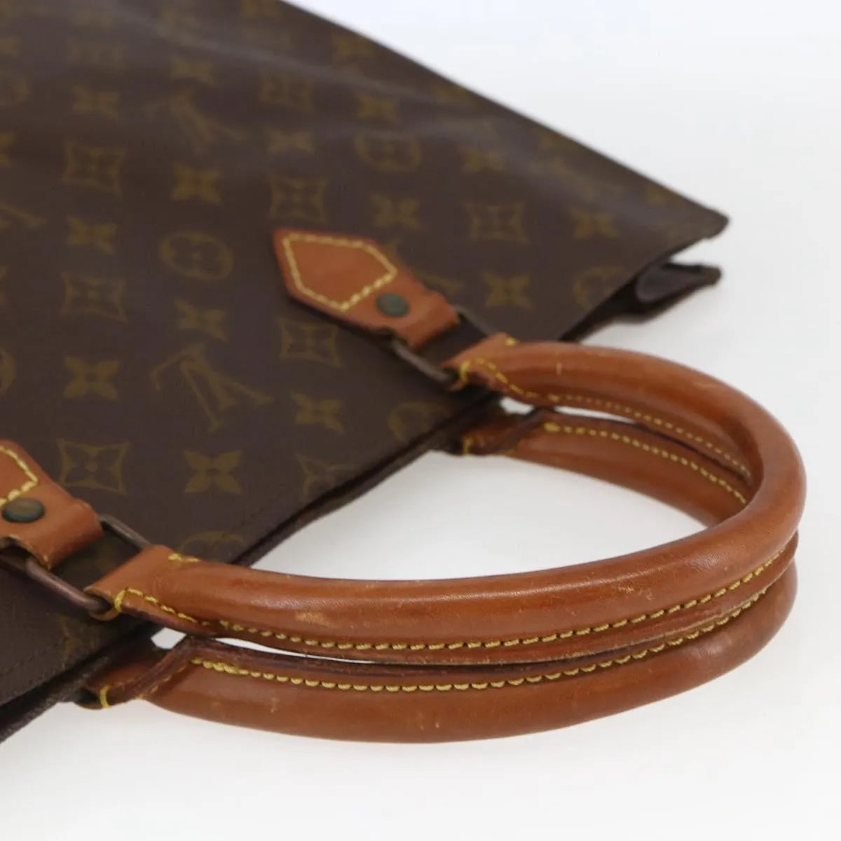 Louis Vuitton Sac Plat Monogram, Brown, Canvas, Tote Bag