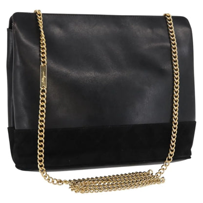 Salvatore Ferragamo Vintage Leather, Black, Leather, Shoulder Bag
